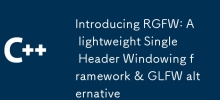 Introducing RGFW: A lightweight Single Header Windowing framework & GLFW alternative