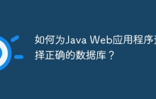 如何为Java Web应用程序选择正确的数据库？