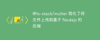 @ts-stack/multer 简化了将文件上传到基于 nodejs 的后端