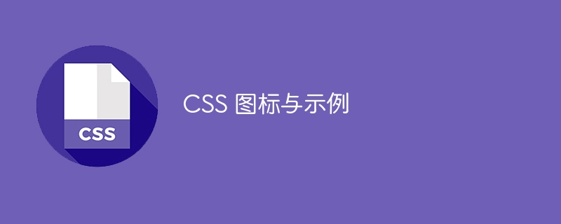 css 图标与示例