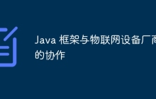 Java 框架与物联网设备厂商的协作