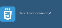 Hello Komuniti Dev!