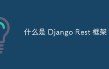 什么是 Django Rest 框架？