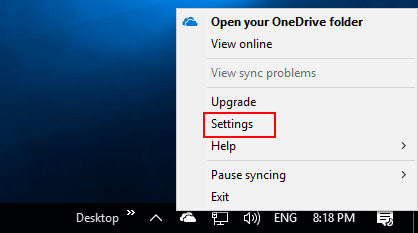 Comment changer l'emplacement du dossier OneDrive dans Windows 10