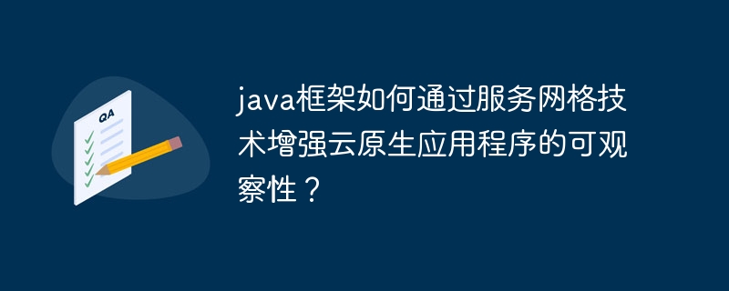 java框架如何通过服务网格技术增强云原生应用程序的可观察性?