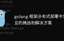 golang 框架分布式部署中常见的挑战和解决方案