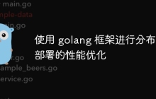使用 golang 框架进行分布式部署的性能优化