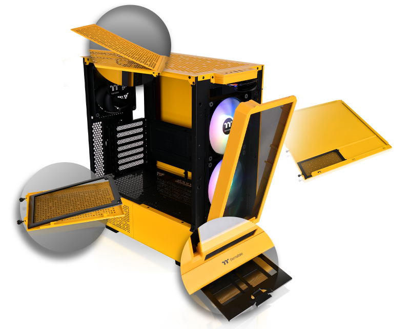 曜越推出劲透 Ceres 350 MX 中塔侧透机箱:支持背插主板,899 元