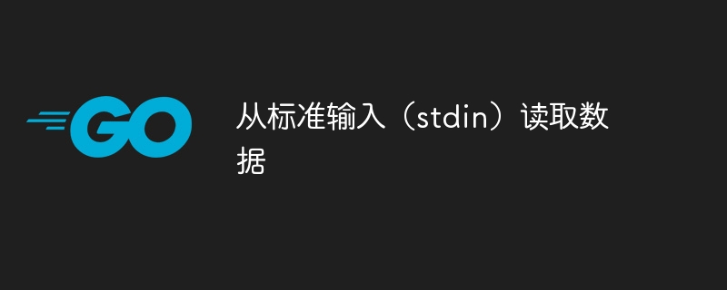 从标准输入（stdin）读取数据