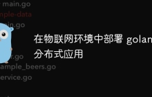 在物联网环境中部署 golang 分布式应用
