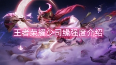 王者荣耀少司缘强度介绍