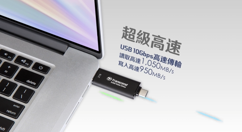 创见推出 ESD310C 双接口移动固态硬盘:1050MB/s 读速,379 元起