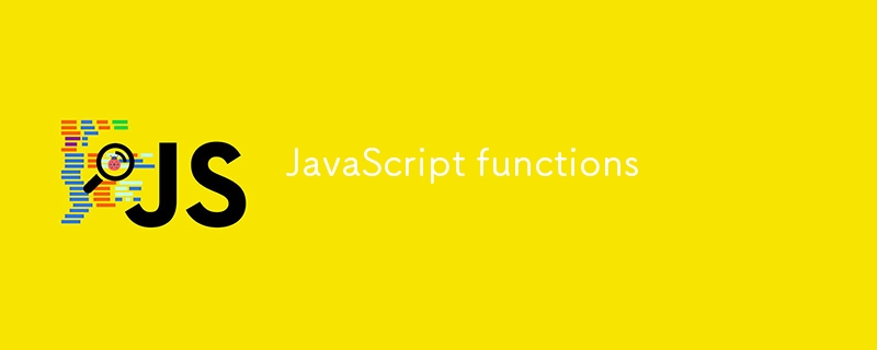 JavaScript-Funktionen