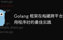 Golang 框架在构建跨平台应用程序时的最佳实践