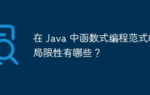 在 Java 中函数式编程范式的局限性有哪些？