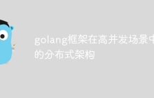 golang框架在高并发场景中的分布式架构