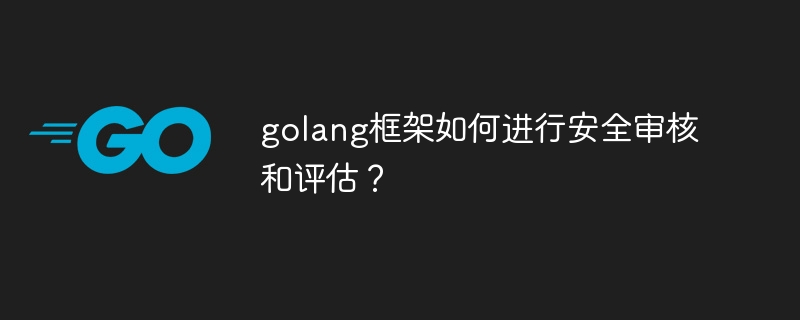 golang框架如何进行安全审核和评估？