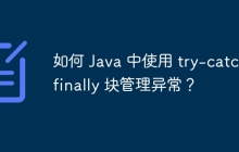 如何 Java 中使用 try-catch-finally 块管理异常？