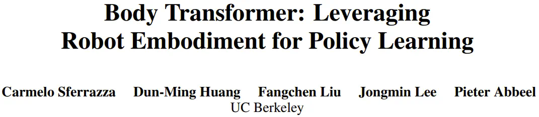 Game Changer für das Erlernen von Roboterstrategien? Berkeley schlägt Body Transformer vor