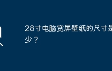 28寸电脑宽屏壁纸的尺寸是多少？