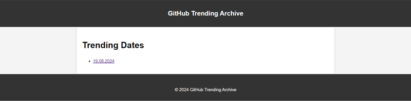 GitHub 트렌드 아카이브: 개인 GitHub 트렌드 아카이브