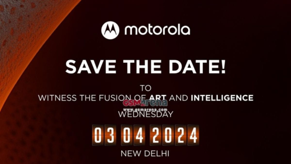 Motorola will release new phone in India, positioned as flagship phone, scheduled for April 3