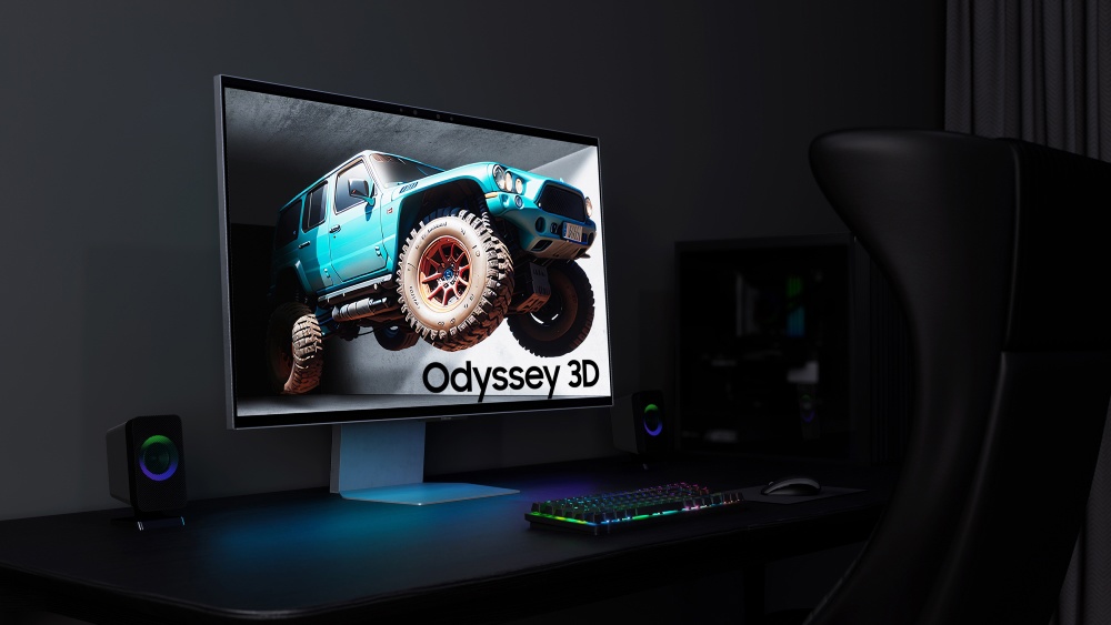 特別なメガネは不要、Samsung が Odyssey 3D ライトフィールド効果の裸眼立体ゲーミング モニターを発売