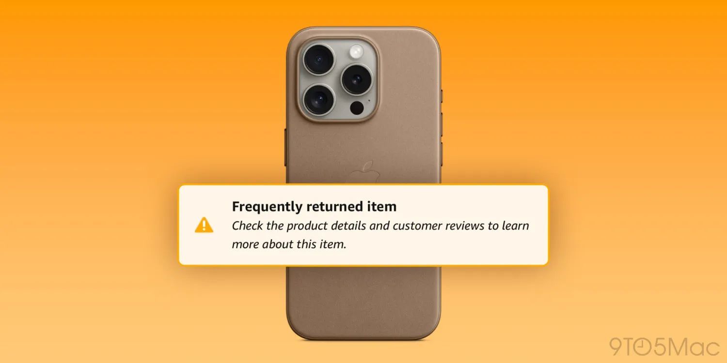 Amazon signale la coque de protection en sergé finement tissé pour iPhone d'Apple : le taux de retour des utilisateurs est trop élevé