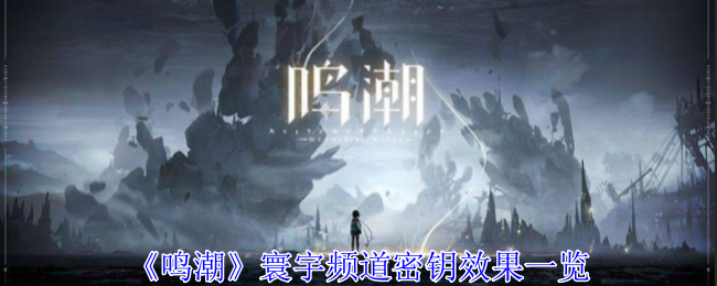 《鸣潮》寰宇频道密钥效果一览