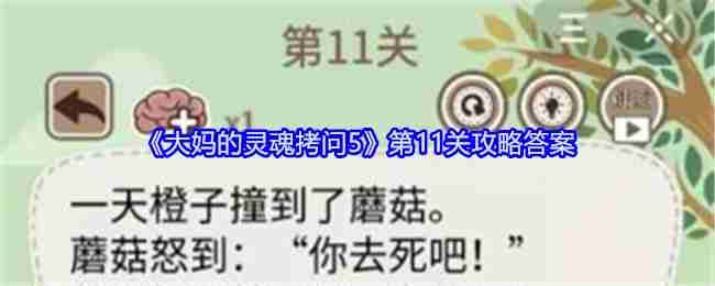 《大妈的灵魂拷问5》第11关攻略答案