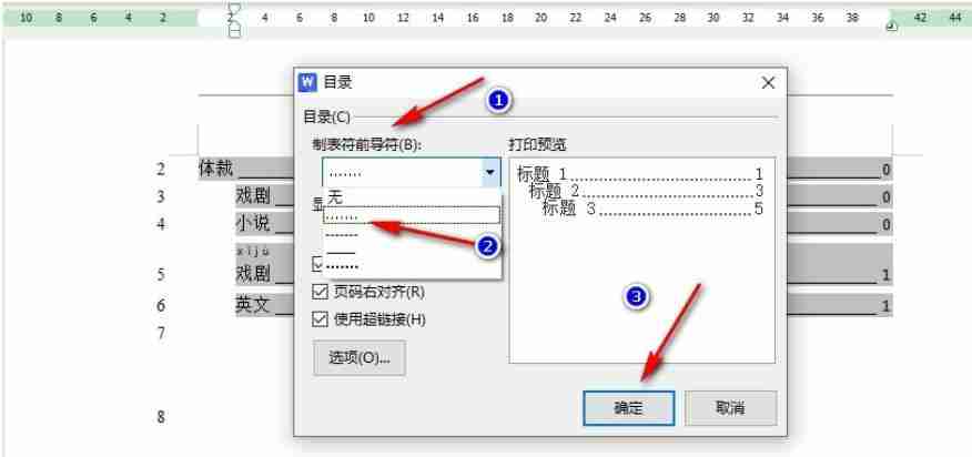 wps目录后的点点变成了实线怎么办 WPS Word导入的目录变成实线的解决方法