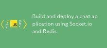 Build and deploy a chat application using Socket.io and Redis.