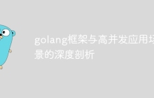 golang框架与高并发应用场景的深度剖析