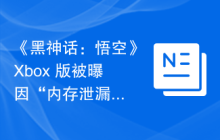 《黑神话:悟空》Xbox 版被曝因“内存泄漏”而延期,PS5 版优化进行中