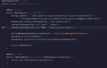使用 Java Spring Boot 和 JdbcTemplate 配置 JDBC 以连接到 Databricks
