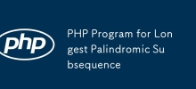 PHP Program for Longest Palindromic Subsequence