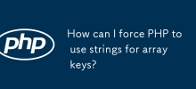 How can I force PHP to use strings for array keys?