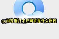 QQ浏览器打不开网页是什么原因 QQ浏览器无法打开网页原因盘点