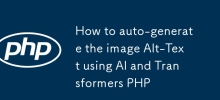 How to auto-generate the image Alt-Text using AI and Transformers PHP