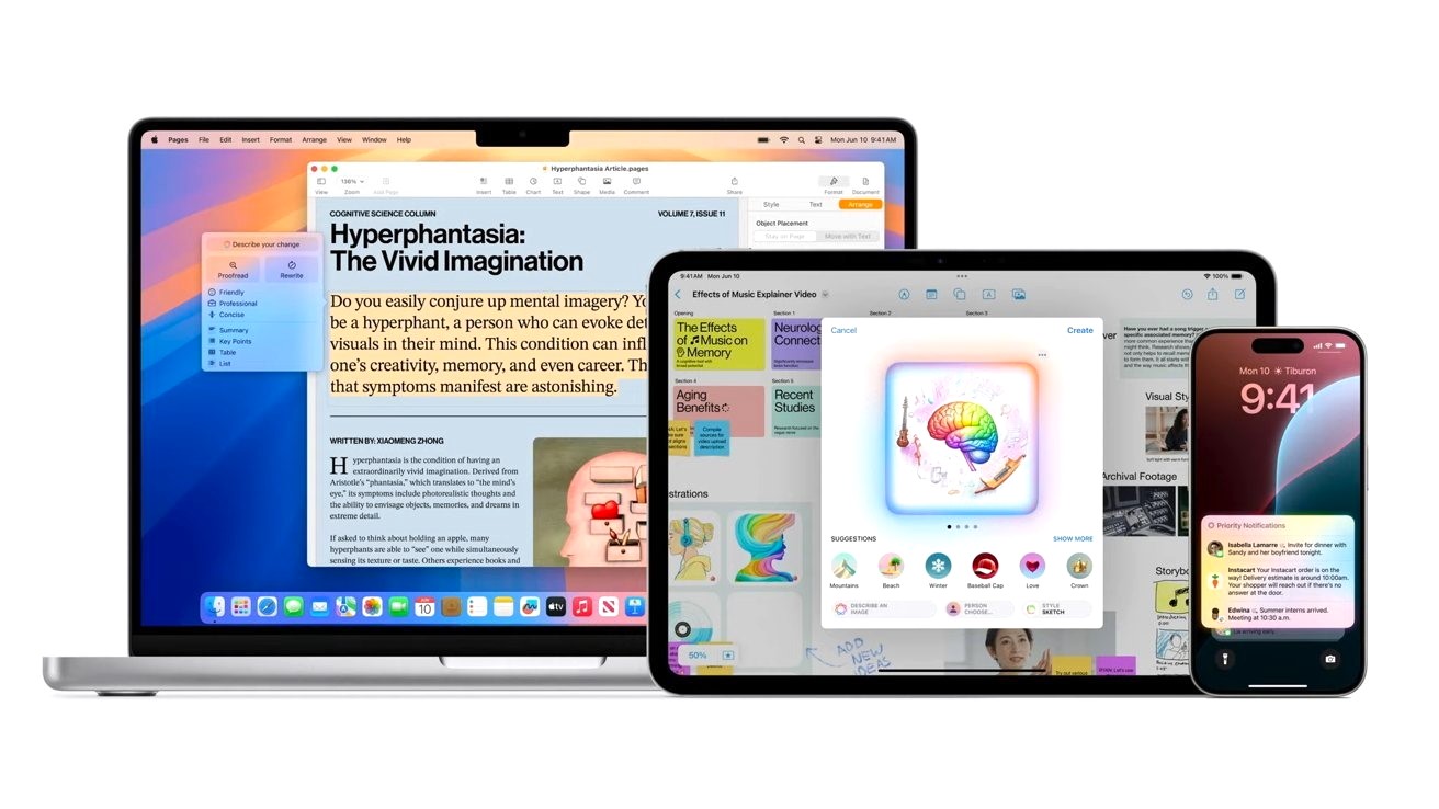 9월 정식 출시에 앞서 전 세계 사용자에게 출시되는 iOS 18.1 베타 3의 Apple Intelligence 기능