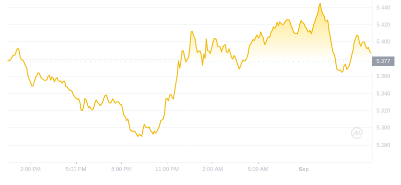 2024年09月01日ton币价格