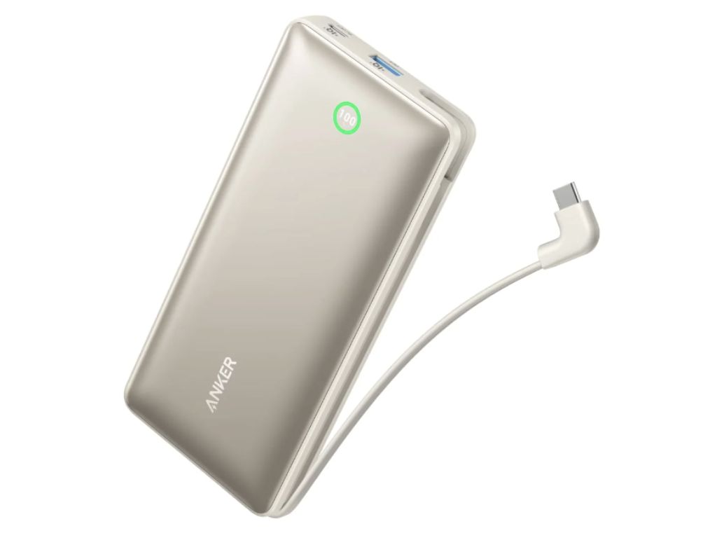 先睹為快 Anker 的「內建 USB-C 線的 Nano Power Bank 20K」揭示了涓流充電模式和數位顯示