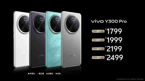 6500mAh蓝海电池续航无敌！vivo Y300 Pro发布：1799元起