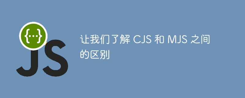 让我们了解 cjs 和 mjs 之间的区别