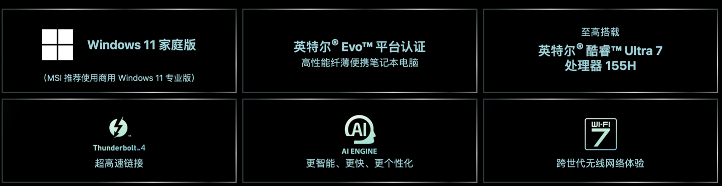 微星尊爵 14 AI Evo 2024 笔记本开售：可选 Ultra 5/7，6999 元起