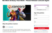 “我们那周都太忙了”！玩家请愿重新发售《Concord》