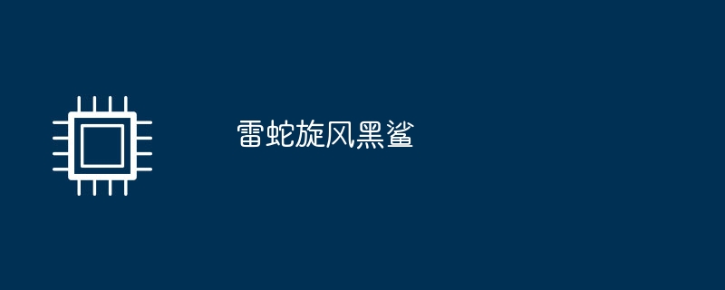 雷蛇旋风黑鲨