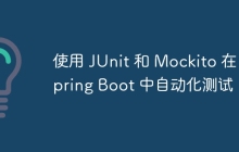 使用 JUnit 和 Mockito 在 Spring Boot 中自动化测试