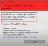怎么修复Windows10中的“此应用程序已被阻止以保护您”
