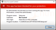 怎么修复Windows10中的“此应用程序已被阻止以保护您”